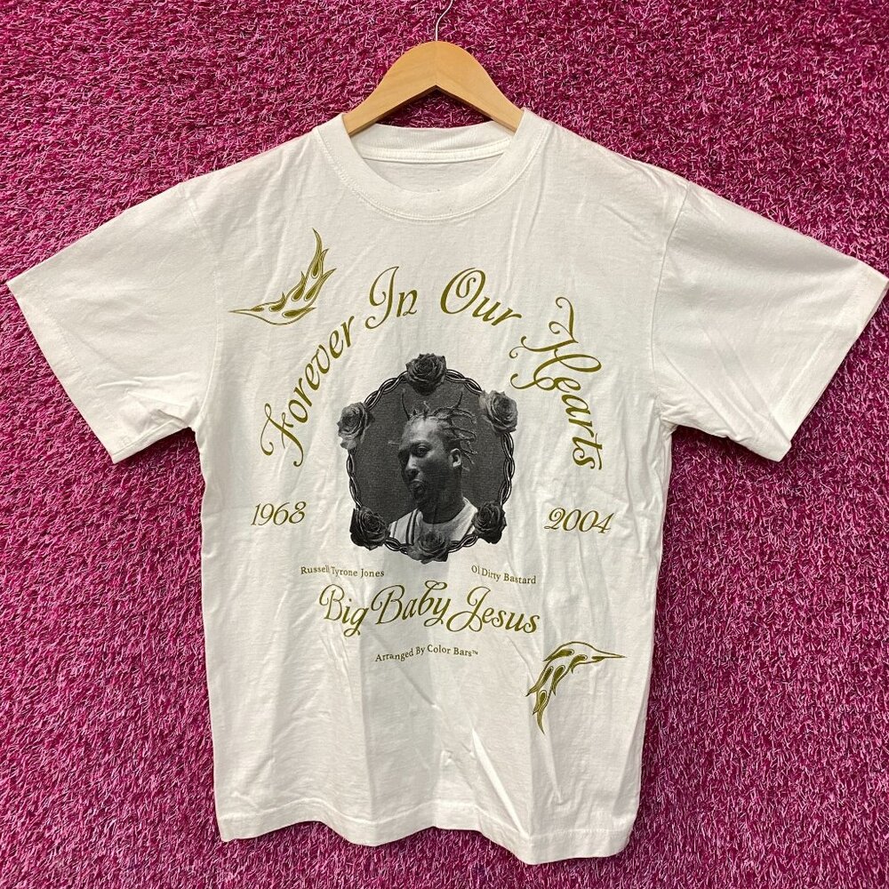 Color Bars x ODB Memorial White Graphic T-Shirt Small